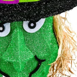 Pre-Lit Outdoor Witch Decoration