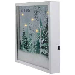 Pre-Lit Snowglobe Landscape Framed Art Print