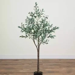Pre-Lit Warm LED Olive Tree, 5 ft.