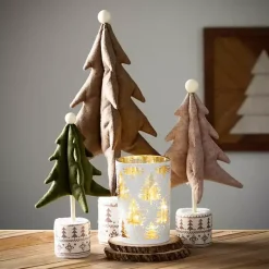 Pre-Lit White and Gold Christmas Tree Jar
