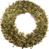 Pre-Lit Wintery Pine Christmas Wreath
