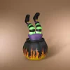 Pre-Lit Witch in Cauldron Inflatable Decoration