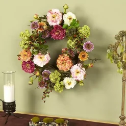 Pretty Peony Garden Mix Wreath