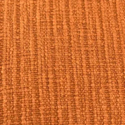 Pumpkin Orange Subtle Striped Oversized Pillow