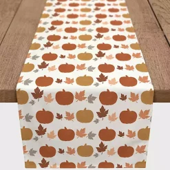 Pumpkins and Leaves Table Runner, 90 in.
