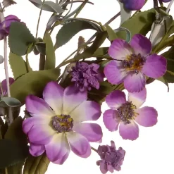 Purple Daisy and Lavender Wreath