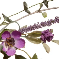 Purple Daisy and Lavender Wreath