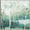 Quiet Birch Forest II Framed Canvas Art Print