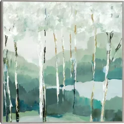 Quiet Birch Forest II Framed Canvas Art Print