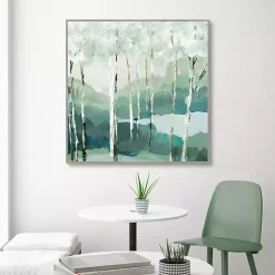Quiet Birch Forest II Framed Canvas Art Print