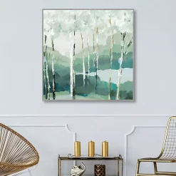 Quiet Birch Forest II Framed Canvas Art Print