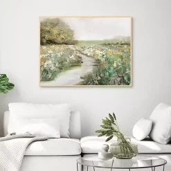Quiet Meadow Framed Canvas Art Print