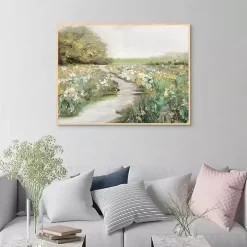 Quiet Meadow Framed Canvas Art Print