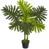 Real Touch Potted Tree Philodendron, 36 in.
