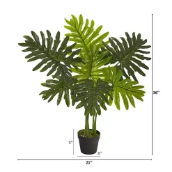 Real Touch Potted Tree Philodendron, 36 in.
