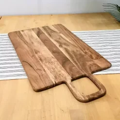 Rectangle Acacia Wood Paddle Handle Board