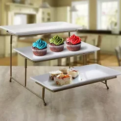 Rectangular 3-Tier Serving Tray