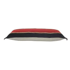 Red & Navy Nautical Rope Lumbar Pillow