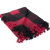 Red and Black Buffalo Check Throw