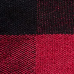 Red and Black Buffalo Check Throw