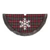 Red and Black Buffalo Plaid Christmas Tree Skirt