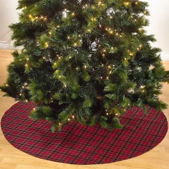 Red and Black Classic Plaid Tree Skirt
