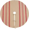 Red and Tan Striped Tree Skirt
