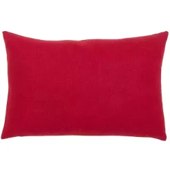 Red Christmas Tree LED Accent Pillow