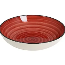 Red Gia Stoneware 24-pc. Dinnerware Set