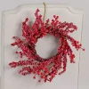 Red Iced Berry Mini Christmas Wreaths, Set of 2