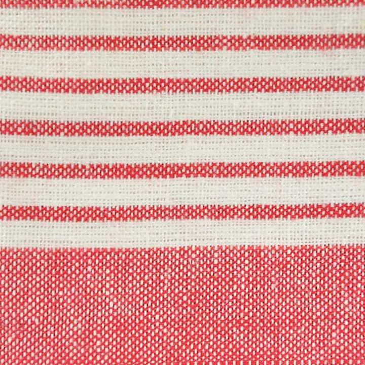 Red Stripe Kitchen Towels, Set of 8