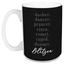 Reindeer Name Mugs, Set of 2