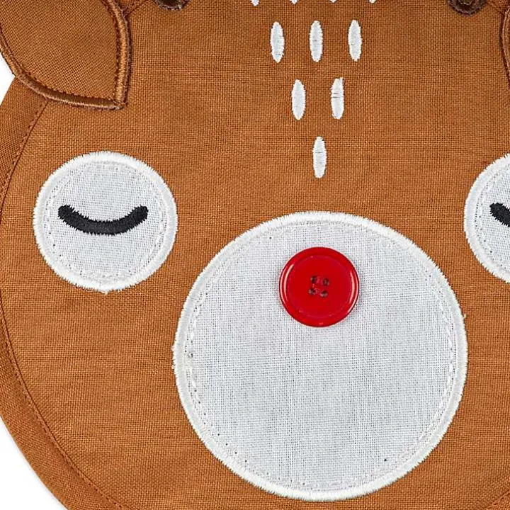 Reindeer Plaid 3-pc. Dishtowel & Potholder Set