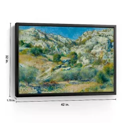 Rocky Crags at L'Estaque Canvas Art Print, 32x42