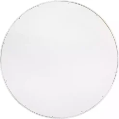 Round Believe White Wood Tray