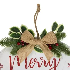 Round Christmas & Holidays Wall Plaques, Set of 2