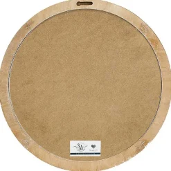 Round Merry Christmas Holly Tree Wall Plaque