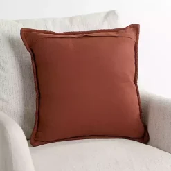 Rust Blended Handwoven Pillow