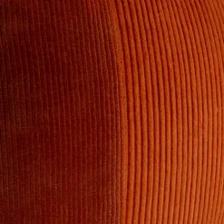 Rust Velvet Corduroy Lumbar Pillow