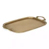Rustic Gold Metal Decorative Tray