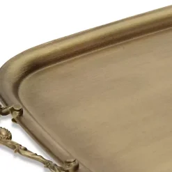 Rustic Gold Metal Decorative Tray