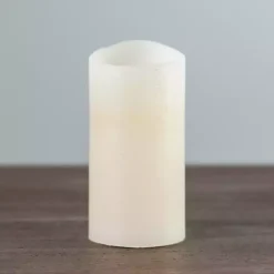Rustic Ivory LED Pillar Candle, 3x6 in.