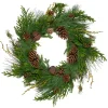 Rustic Pinecone and Jingle Bell Christmas Wreath