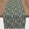Sage Christmas Trees Table Runner