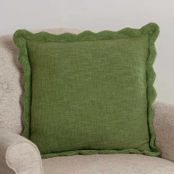 Sage Juna Scalloped Pillow