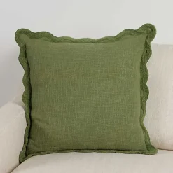 Sage Juna Scalloped Pillow, 22 in.