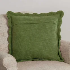 Sage Juna Scalloped Pillow