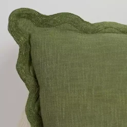 Sage Juna Scalloped Pillow, 22 in.