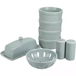 Sage Stoneware 7-pc. Kitchen Accessories Set