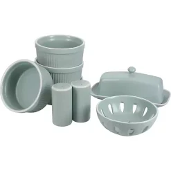 Sage Stoneware 7-pc. Kitchen Accessories Set